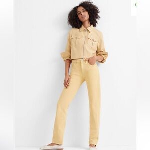Club Monaco The Relaxed Slim in Buttered Yellow